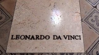 Leonardo da Vinci tomb Château dAmboise IndreetLoire France Europe [upl. by Megen]