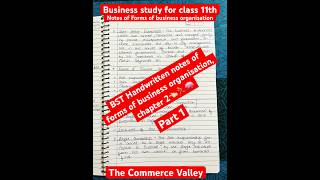 BST ch2 Forms of business organisation part 1👈🏻for class 11th shorts education [upl. by Leuas]