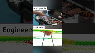 Barbecue Physics 🍔🔥barbecue fluiddynamics simulation engineering [upl. by Olegnad]