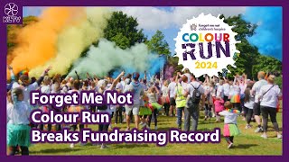 RecordBreaking 2024 Colour Run in Greenhead Park Raises £48000 for Forget Me Not Charity [upl. by Woodall342]