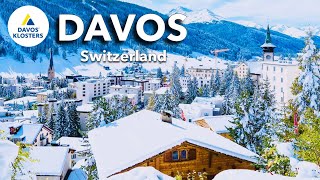 DAVOS KLOSTERS Switzerland  Luxurious Winter Wonderland  Swiss Town [upl. by Erusaert]