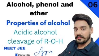 Alcohol phenol and ethers class 12 organic chemistry 06  chemical reactions of alcohol  NEET JEE [upl. by Nylzzaj724]