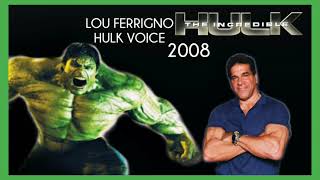 Hulk Voice  Lou Ferrigno Hulk Growls 2008 [upl. by Nwahsal151]