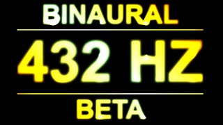 PURE 432HZ BINAURAL BEATS 🔊  8D  BETA [upl. by Ellatsyrc534]