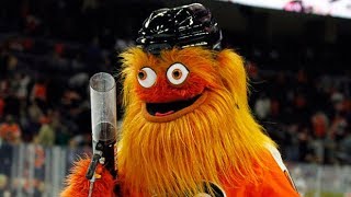 Gritty debuts as Philadelphia Flyers new mascot [upl. by Hctim312]