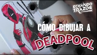 03 Como dibujar a Deadpool  Como sombrear dibujos [upl. by Xella47]