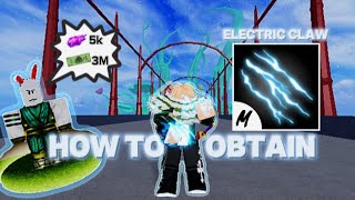 HOW TO OBTAIN ELECTRIC CLAW IN 1 MINUTE [upl. by Shiroma]