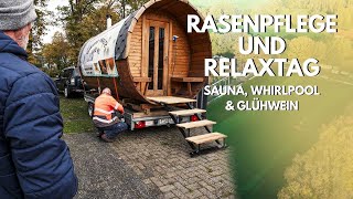 Rasenprofis im Einsatz Sauna Whirlpool amp Glühwein für die ersten Herren [upl. by Yeorgi949]