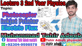 Lecture 3 2nd Year Physics applications of electrostatistics photocopier  printer and electric flux [upl. by Eneiluj]