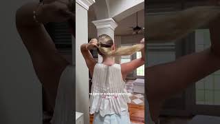 Summer hairstyles hairtutorial videoshort easyhairstyle remix music [upl. by Herrle]