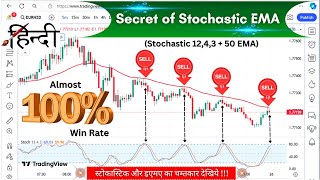 Stochastic EMA Strategy In Hindi  Stochastic Moving Average Strategy Simple Trading Strategy [upl. by Wakeen]