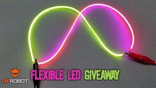 Super Bright Flexible filament LEDs  DF ROBOT [upl. by Arsuy]