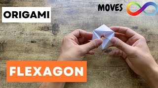 EASY FLEXAGON ORIGAMI TUTORIAL STEP BY STEP  HOW TO MAKE A PAPER FLEXAGON ORIGAMI  FOLDING ALWAYS [upl. by Fahland]