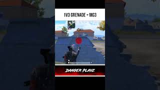 1v3 Grenade  MG3 🥶☠️  bgmi shorts dangerplayz419 [upl. by Amie]