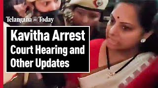 Kavitha Arrest Supreme Court Hearing and BRS Supporters Protests  BRS MLC Kalvakuntla Kavitha [upl. by Fein55]