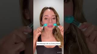 How to use facial cooling globes [upl. by Leahcin]