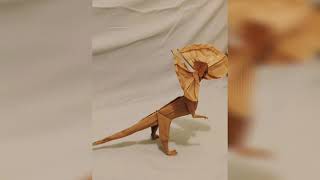 Demo origami Dilophosaurus [upl. by Izogn]