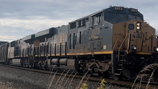 CSX heading on old Conrail B line north of Bellefontaine Ohio [upl. by Wack]