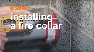 How to install a fire collar  OSMA Soil amp Waste [upl. by Bundy73]