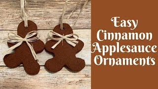 Christmas Crafts Cinnamon Applesauce Ornaments [upl. by Barvick363]