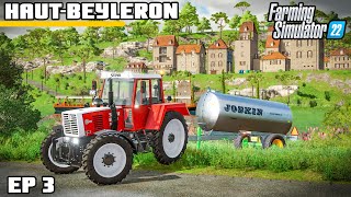 BORROWING WATER AND A TRAIN  Farming Simulator 22  HautBeyleron  Episode 3 [upl. by Arreip]