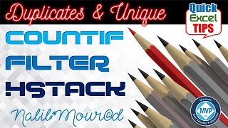 Duplicates and Unique with FILTER amp HSTACK Quick Tip 1 [upl. by Lavinie794]