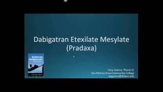 How to pronounce dabigatran Pradaxa Memorizing Pharmacology Extended Explanation [upl. by Douty296]