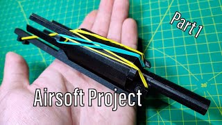 【3D LAB】Make a 3d Printed Airsoft pistol Airsoft Project Part 1 mini cannon [upl. by Alfons]