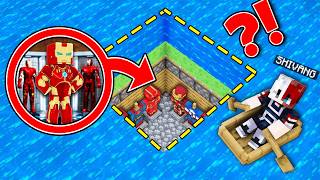 WE FOUND UNDERWATER SUPER HERO SECRET BASE IN MINECRAFT [upl. by Oirasan]