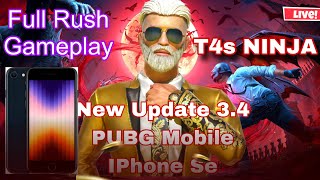 PUBG mobile test in iPhone SE 3rd generation live test room [upl. by Eintrok]