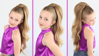 Simple Half Up Half Down HairStyle Tutorial 2023 [upl. by Alag]