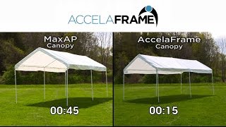 AccelaFrame™ Canopy Assembly Comparison [upl. by Yelsiap]