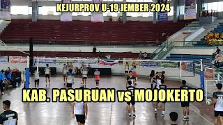 KAB PASURUAN vs MOJOKERTO  KEJURPROV U19 JEMBER 2024 [upl. by Gregrory]