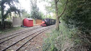 Sybil departs Delph with a passenger train [upl. by Sharyl]