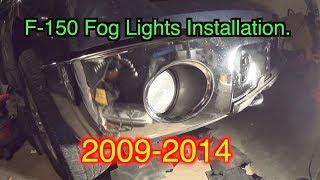 Ford F150 Fog Lights Installation and removal [upl. by Luapnhoj]