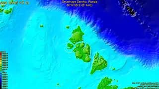 Severnaya Zemlya Russia zc sea level rise 135  65 m [upl. by Venuti]