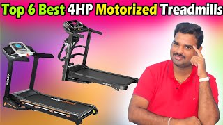 ✅ Top 6 Best 4HP Treadmills In India 2024 With Price Motorized Treadmills Review amp Comparison [upl. by Lyrahs]