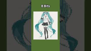 Minecraft Miku 64bit 32bit 16bit 8bit 4bit 2bit 1bit [upl. by Mildrid277]