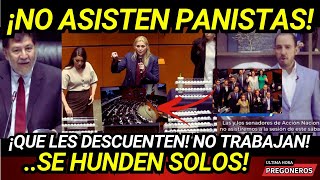 ¡NO ASISTEN PANISTAS AL SENADO QUE LES DESCUENTEN NO TRABAJAN INICIA INSACULACION [upl. by Artemis453]