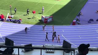 Rhasidat Adeleke wins her 400m heat at Paris Olympics on August 5th 2024 [upl. by Luelle]