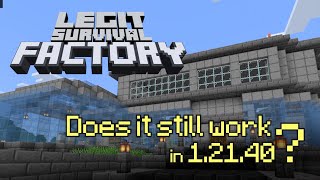 Does it still work in 12140  Legit Survival Factory Walkthrough with Droid [upl. by Adiene]