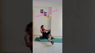 Quick Dumbbell Abs workout🔥💥💪🏋️‍♀️fatloss fitness trending viral shorts fitmom fit video [upl. by Ellinger]