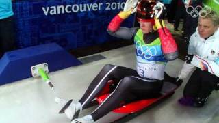 Felix Loch GER Wins Mens Luge Gold  Vancouver 2010 Winter Olympics [upl. by Leuneb572]