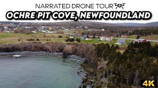 🌊✨ Ochre Pit Cove Newfoundland  Aerial 4K Drone Spectacular 🚁🏞️ [upl. by Grunberg818]