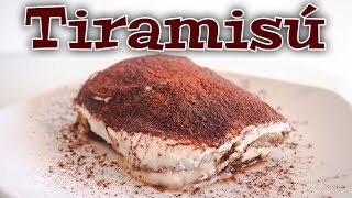 TIRAMISU POSTRE ITALIANO CON QUESO MASCARPONE  RECETA FÁCIL [upl. by Ardelis]