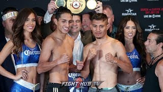 MARIO BARRIOS VS JOSE ROMAN  FULL WEIGH IN AND FACE OFF VIDEO [upl. by Gregson]