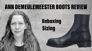 ANN DEMEULEMEESTER BOOTS UNBOXING  REVIEW  SIZING [upl. by Gayleen76]