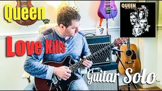 Queen  Love Kills The Ballad  Guitar Solo Tutorial Guitar Tab [upl. by Nedarb73]