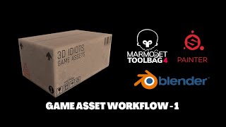 Game asset workflow  1  Blender 30  Marmoset Toolbag 4  Substance Painter [upl. by Plusch]