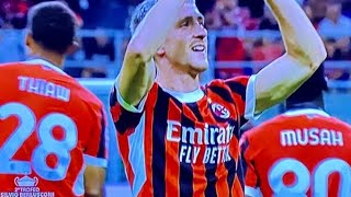 Alexis Saelemaekers Goal ACMilan vs Monza 31 Goals and Extended Highlights [upl. by Enileqcaj]